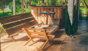 wooden deck patio